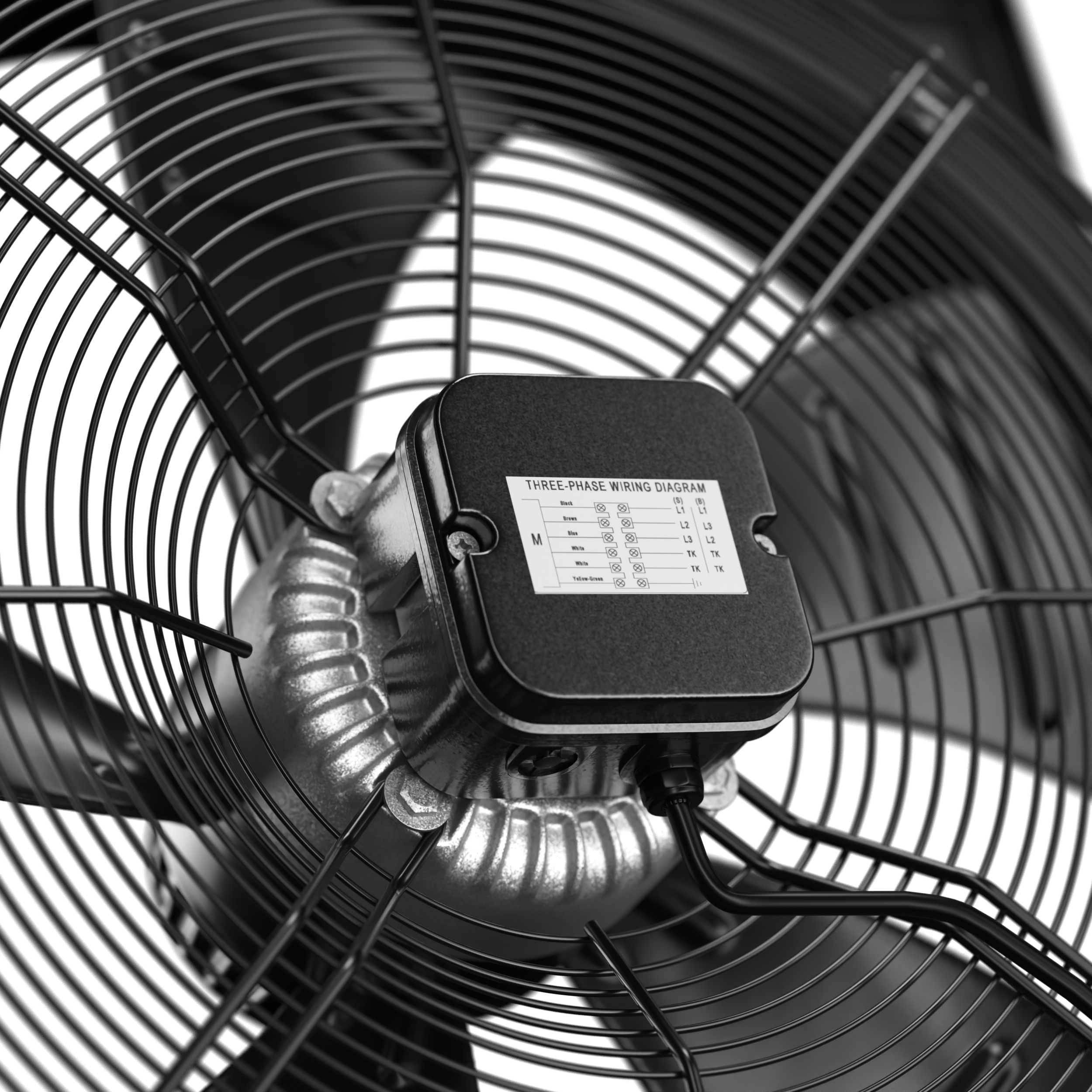 Dunli Condenser Fan Motor & Assembly - Aftermarket Replacement Addison Part No. 0515P-0750 - 630mm/230V-460V