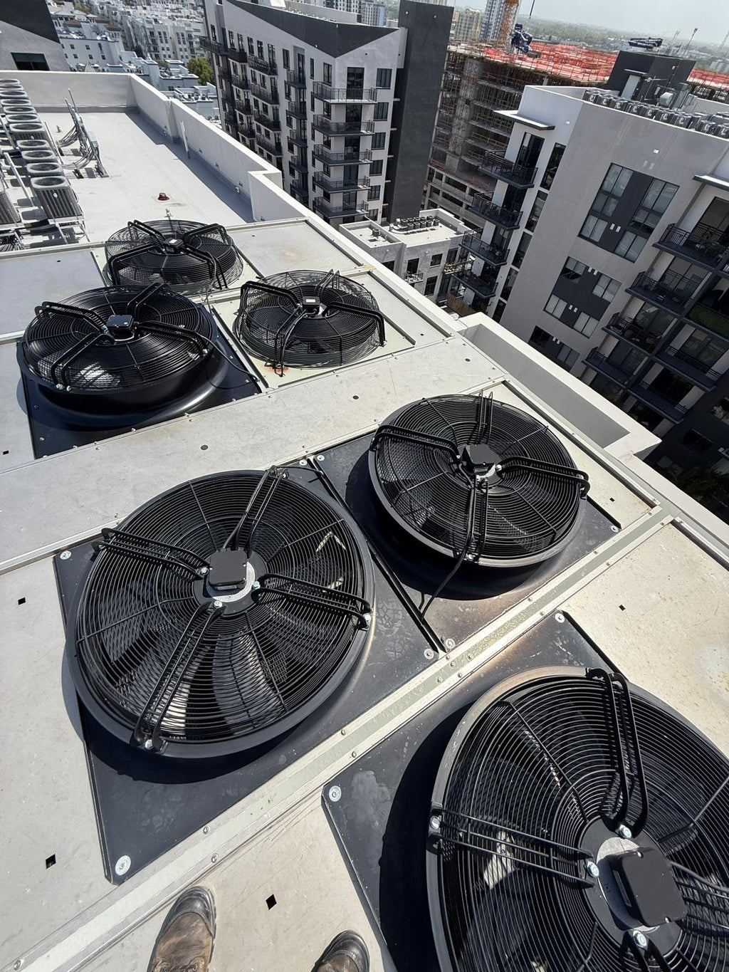 Dunli Condenser Fan Motor & Assembly - Aftermarket Replacement Addison Part No. 0515P - 0783 - 550mm/230V - 460V - EPS Controls