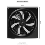 Dunli Condenser Fan Motor & Assembly - Aftermarket Replacement Addison Part No. 0515P - 0784 - 710mm/230V - 460V - EPS Controls