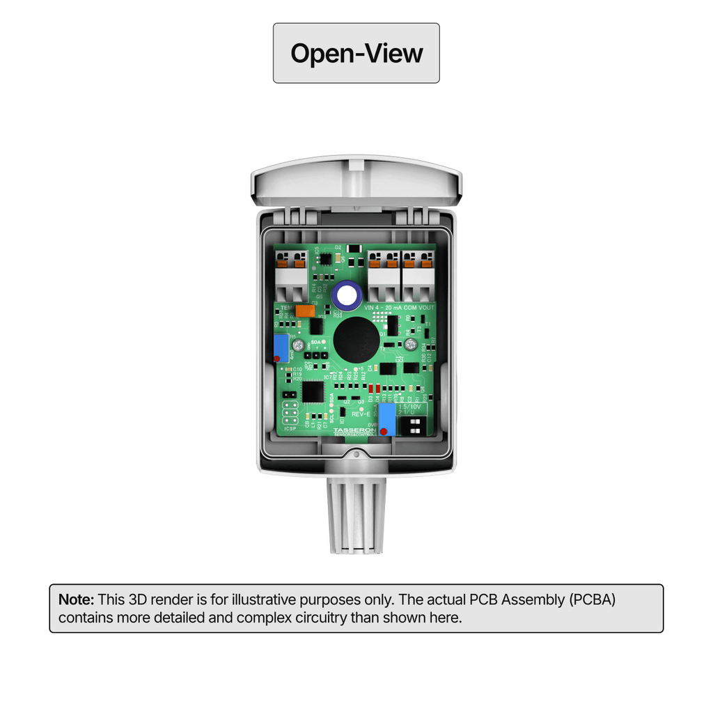Tasseron Outdoor Humidity/Temperature Sensor (THHOSA5C) Addison OAT/RH Aftermarket Part No. 0843P - 0587 - EPS Controls
